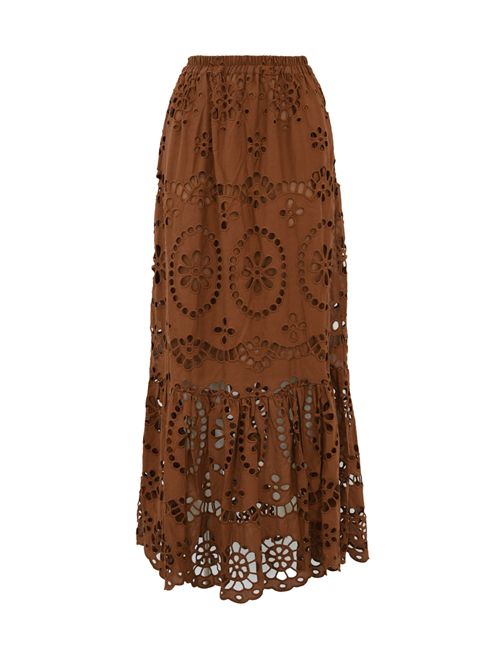 Gonna Jenny in sangallo Mc2 Saint Barth | JENNY00378H COTTON SANGALLO EMBRY 1